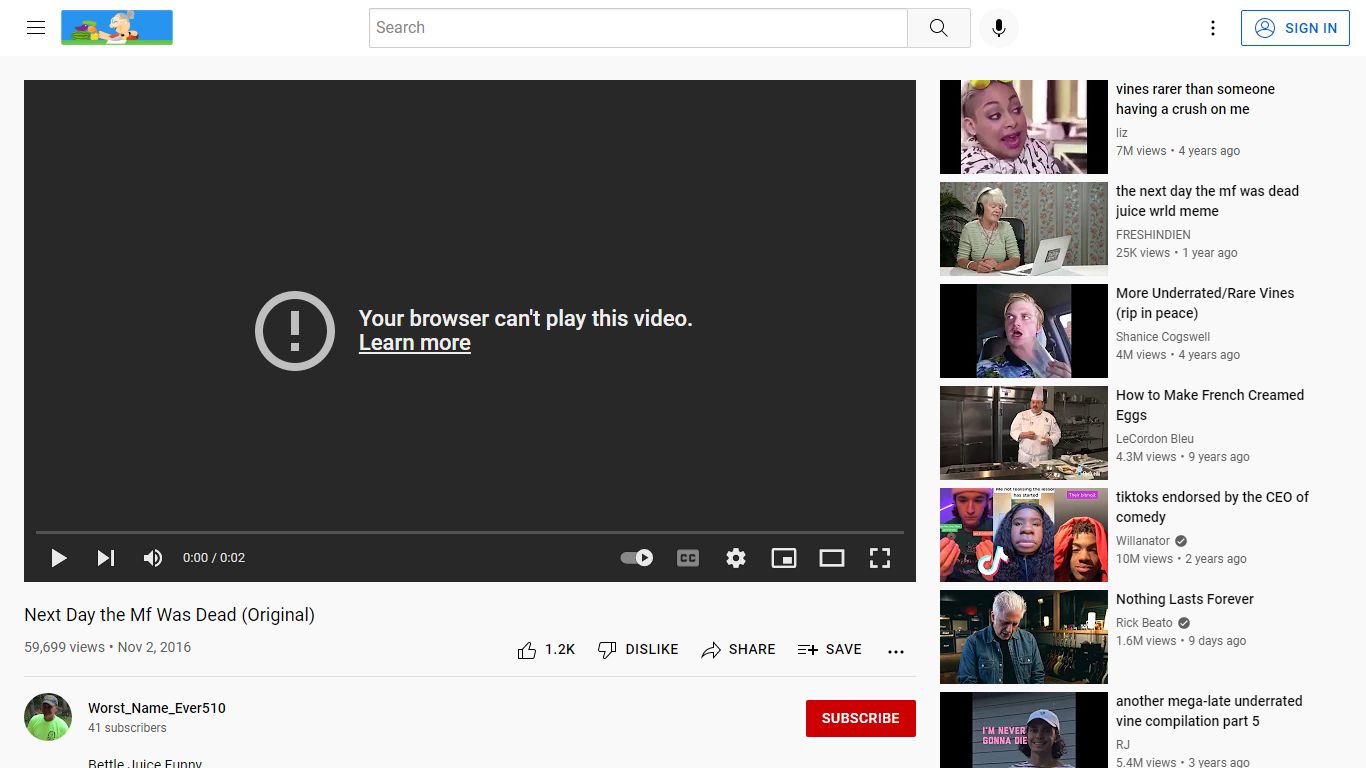Next Day the Mf Was Dead (Original) - YouTube